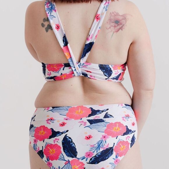 NWT: Crossback Athletic Bikini Swimsuit Top / Sports Bralette in Wild … - Picture 9 of 13